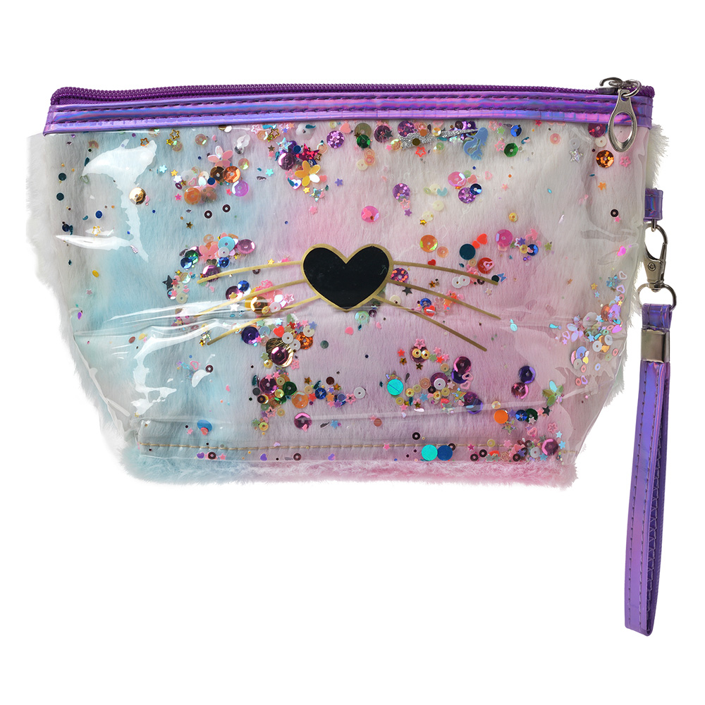 [JZTB0025PA] Kulturtasche Damen Lila 23x13 cm