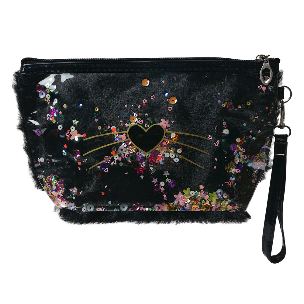[JZTB0025Z] Busta toilette per donne Nero 23x13 cm