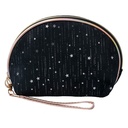 Kulturtasche Damen Schwarz 22x8x14 cm