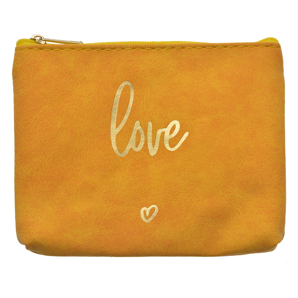 [JZTB0080Y] Toiletry Bag Women Yellow 13x1x10 cm