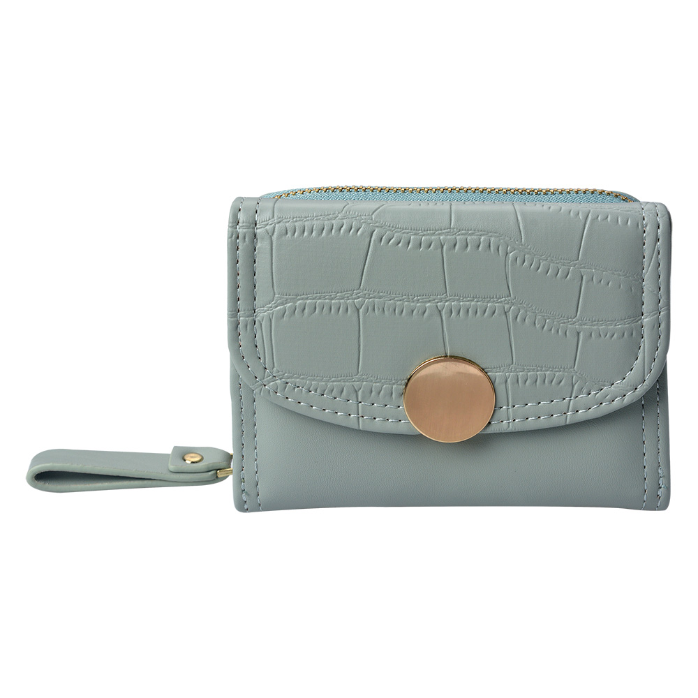[JZWA0166BL] Portemonnee 11x9 cm blauw