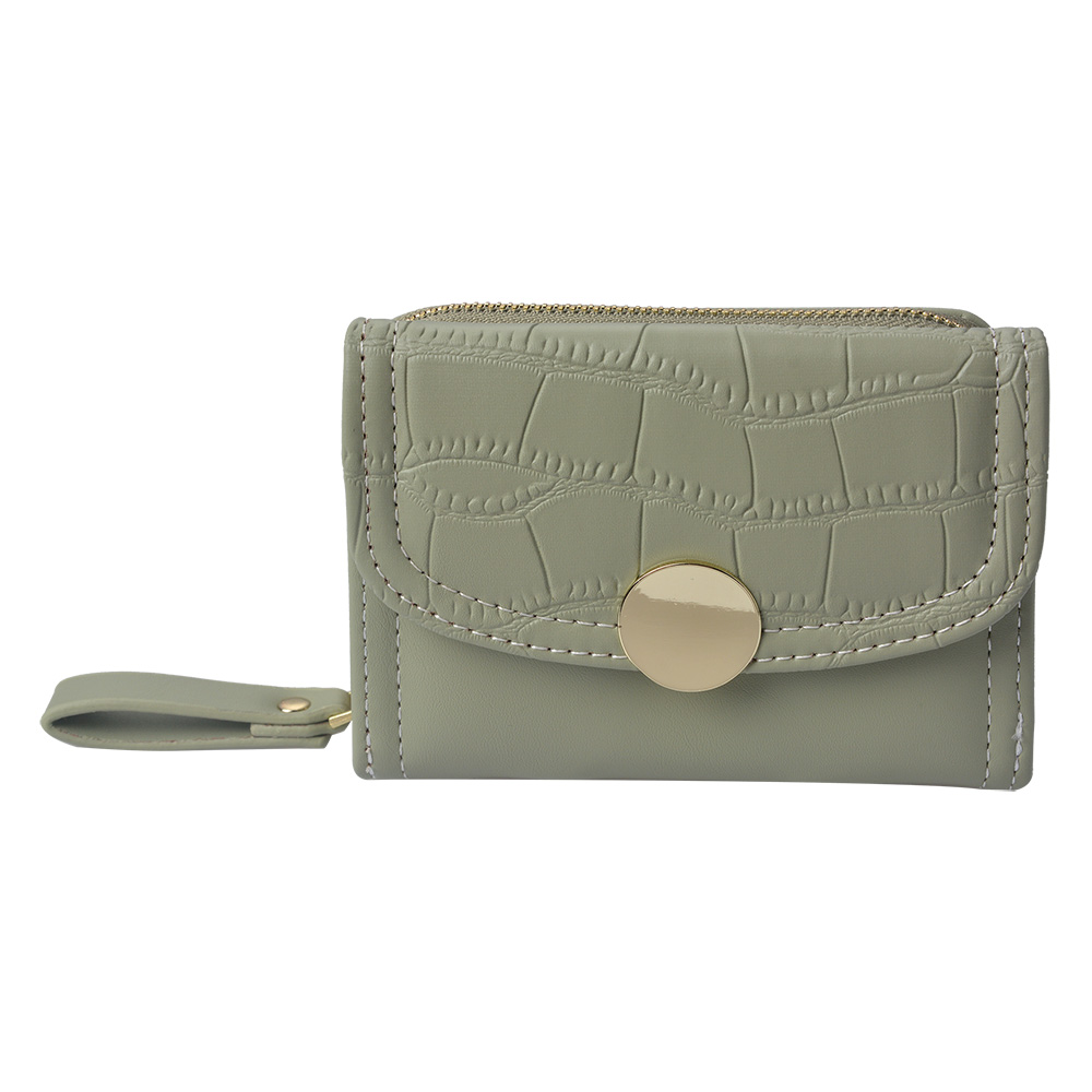 [JZWA0166GR] Portemonnee 11x9 cm groen