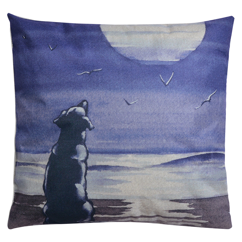 [KG023.090] Coussin Bleu, Gris, Noir 43x43x4 cm
