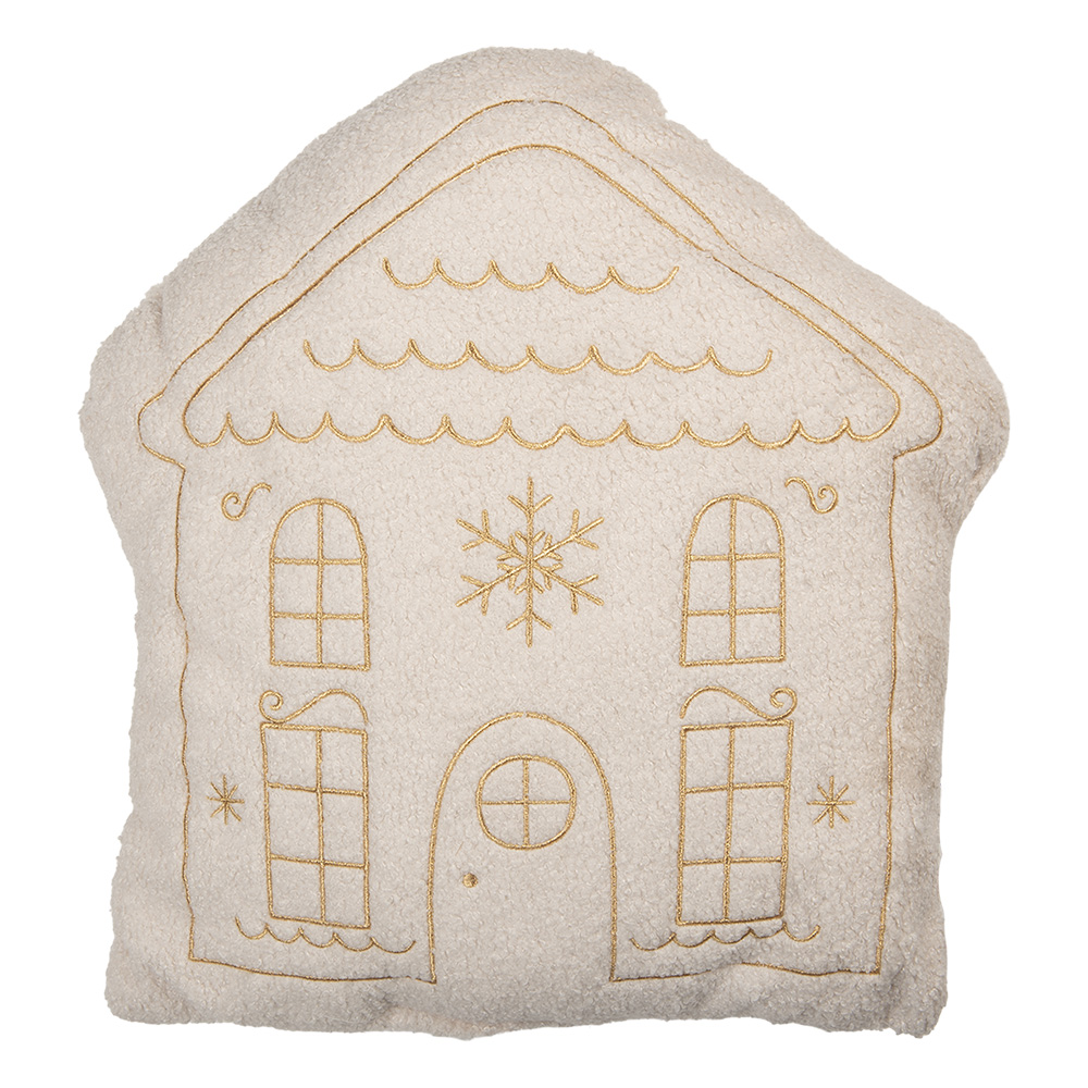 [KG035.008] Throw Pillow White Beige 45x40x10 cm