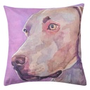 Cushion Cover Brown, Violet, Grey 43x43 cm
