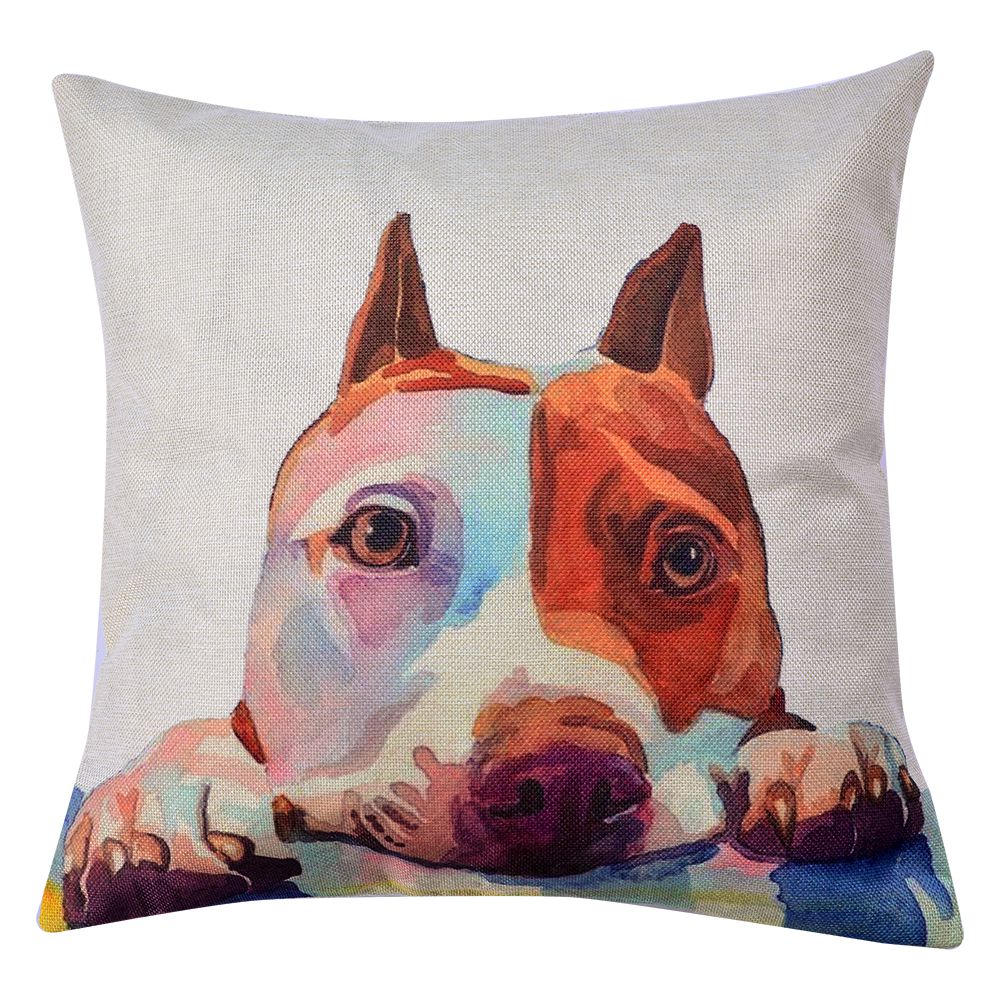 Kussenhoes hond 43x43 cm