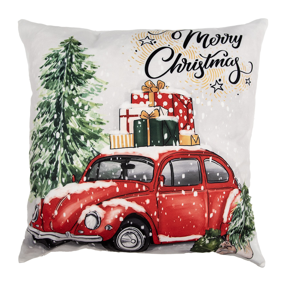 [KT021.374] Federe Cuscini Beige Rosso 45x45 cm