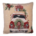 Cushion Cover Beige Red 44x44 cm