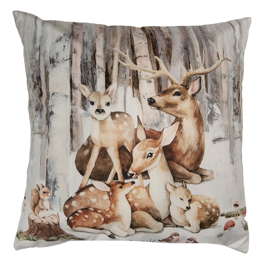 [KT021.404] Housse de coussin Marron Beige 45x45 cm