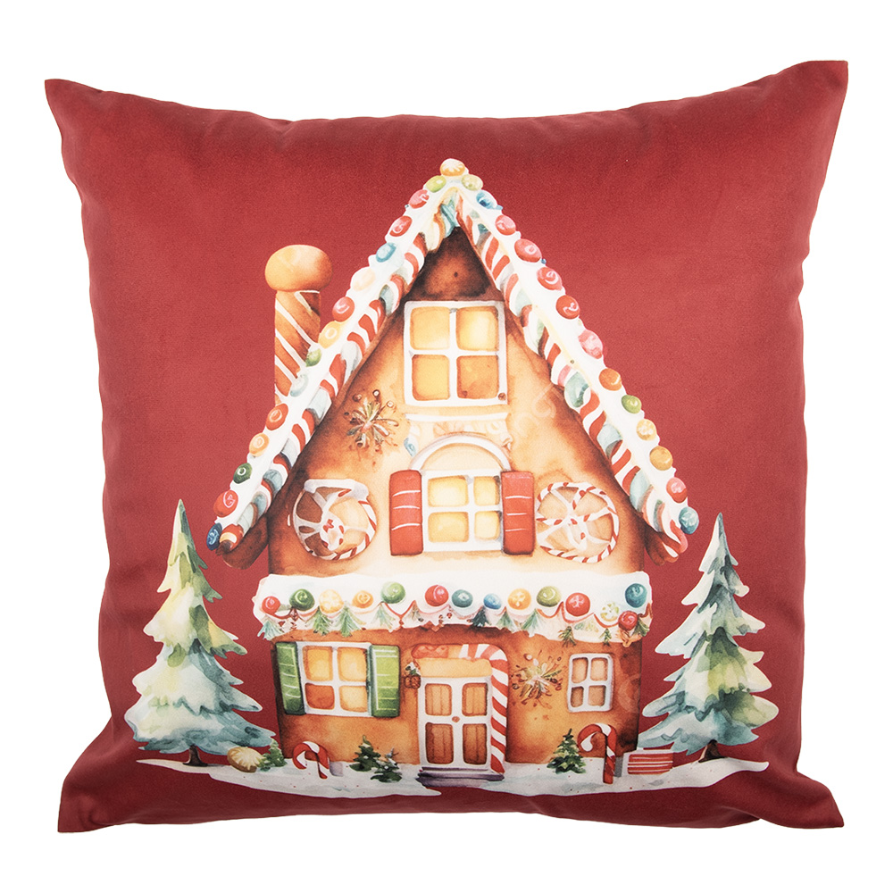 [KT021.429] Housse de coussin Rouge Marron 45x45 cm