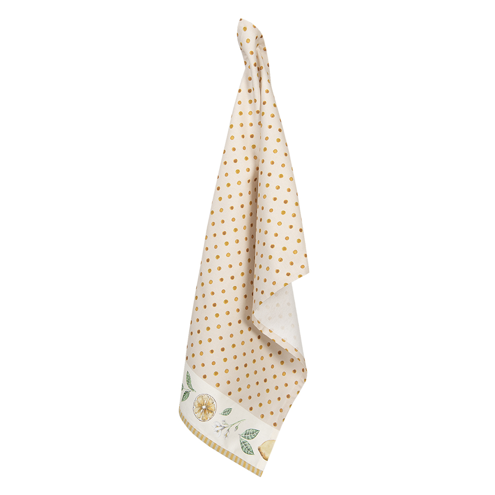 [LEL42] Dishcloth Beige, Yellow 50x70 cm