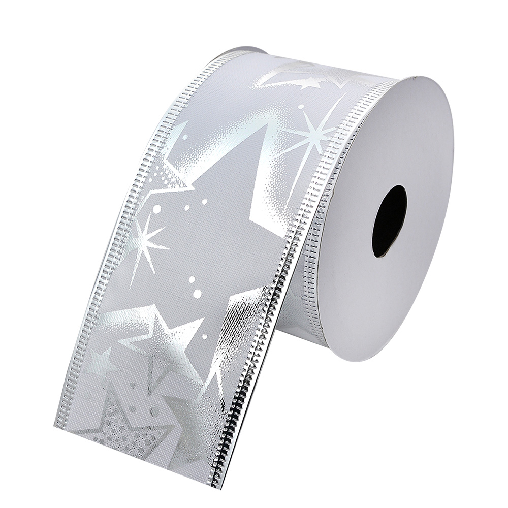 [LI0125] Nastro Bianco Color argento 5 cm x 2.7 m