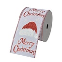 Ribbon White Red 6.3 cm x 5 m