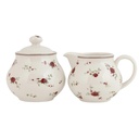 Milch und Zucker Set Beige 12x9x8 / Ø 9x10 cm