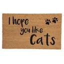 Doormat Inside Brown 75x45x1 cm