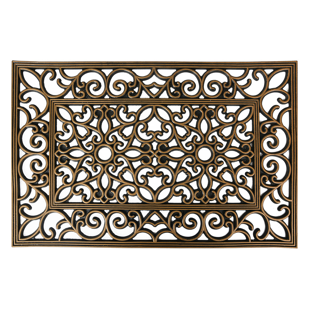 [MC271] Doormat Inside Black Gold colored 60x40x1 cm