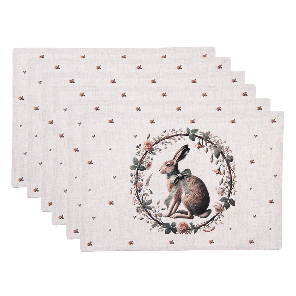 [NLE40] Placemat 6 stuks 48x33 cm SPL