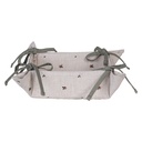 Bread Basket Beige Brown 35x35x8 cm