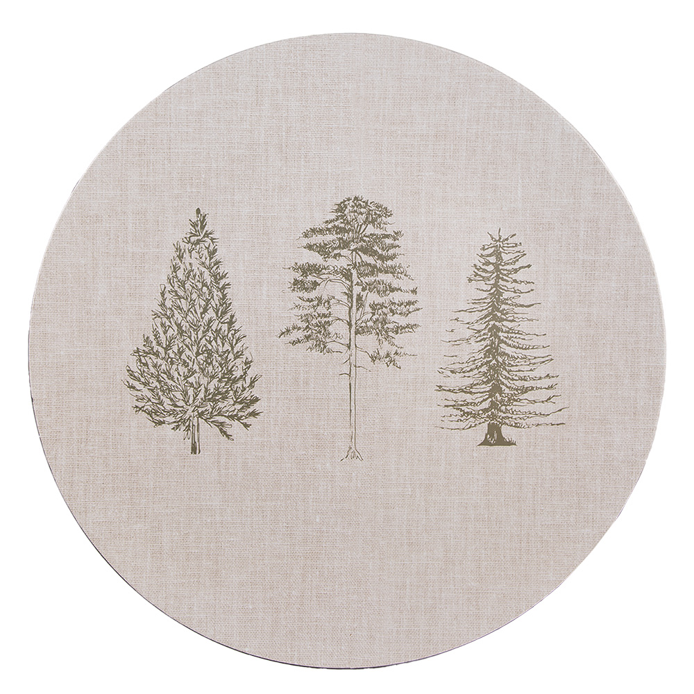 [NPT85] Plaque de fond Beige Vert Ø 33x1 cm