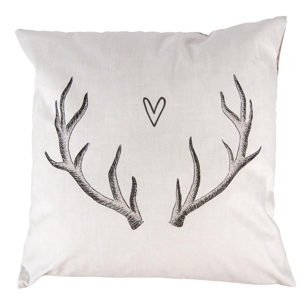 [NWV20-1] Cushion Cover Beige Brown 45x45 cm