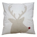 Cushion Cover Beige Brown 45x45 cm