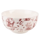 Suppenschüssel Beige, Rot Ø 14x7 cm / 500 ml
