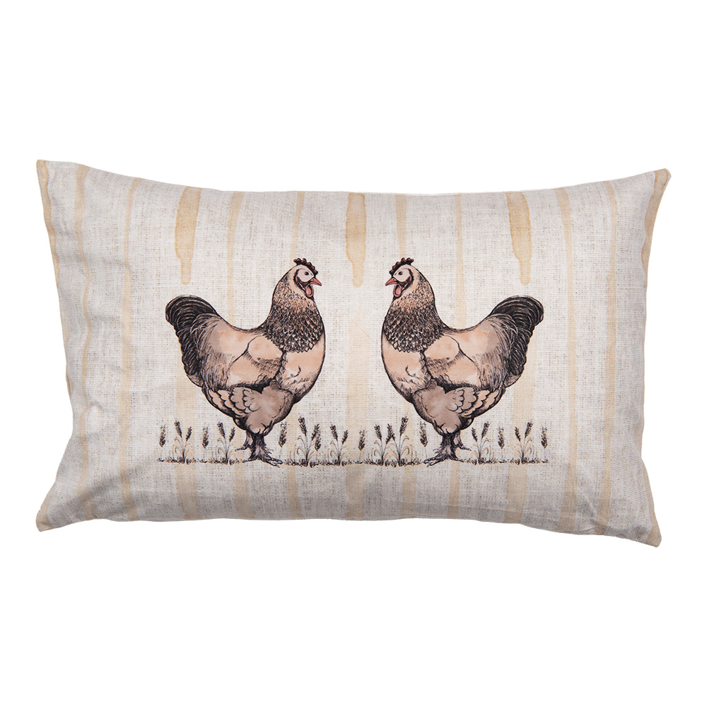 [RFL36] Housse de coussin Beige Marron 30x50 cm