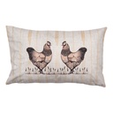 Federe Cuscini Beige Marrone 30x50 cm