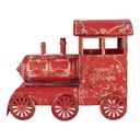 Dekoration Zug Rot Weiß 69x15x28 cm