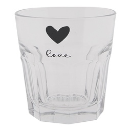 [6GL3808] Wasserglas Transparent Ø 8x8 cm / 150 ml