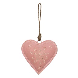 [6Y4813L] Pendentif décoratif Cur Rose 14x4x14 cm