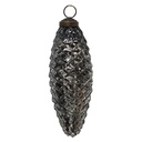 Christmas Bauble Black Ø 6x17 cm