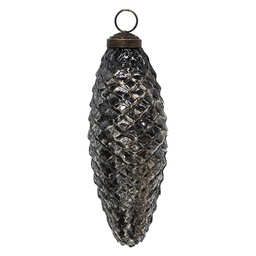 [6GL3924] Boule de Noël Noir Ø 6x17 cm