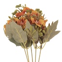 Decorative Artificial Branch with flowers Orange Green 10x10x32 cm
