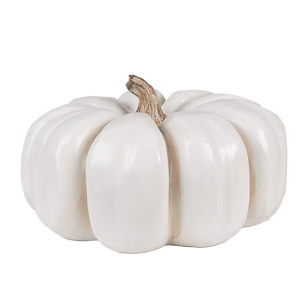 Decoration Pumpkin White Ø 27x16 cm