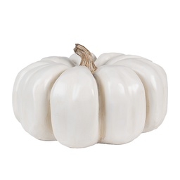 [6PR4366] Decoration Pumpkin White Ø 27x16 cm