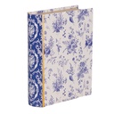 Scatola a libro Bianco Blu 17x14x5 cm