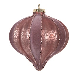 [6GL5157] Weihnachtskugel Rosa Ø 10x10 cm