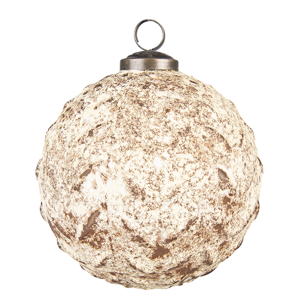 Weihnachtskugel Braun Ø 12x12 cm