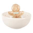 Vassoio Bianco Marrone Ø 13x9 cm / 250 ml