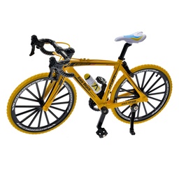 [66204] Decorative Miniature Bike Yellow Black 20x5x12 cm