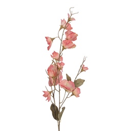 [5PL0312P] Decoratie tak met bloemen 88 cm