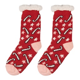 [JZSK0036] Chaussettes Rouge Rose one size