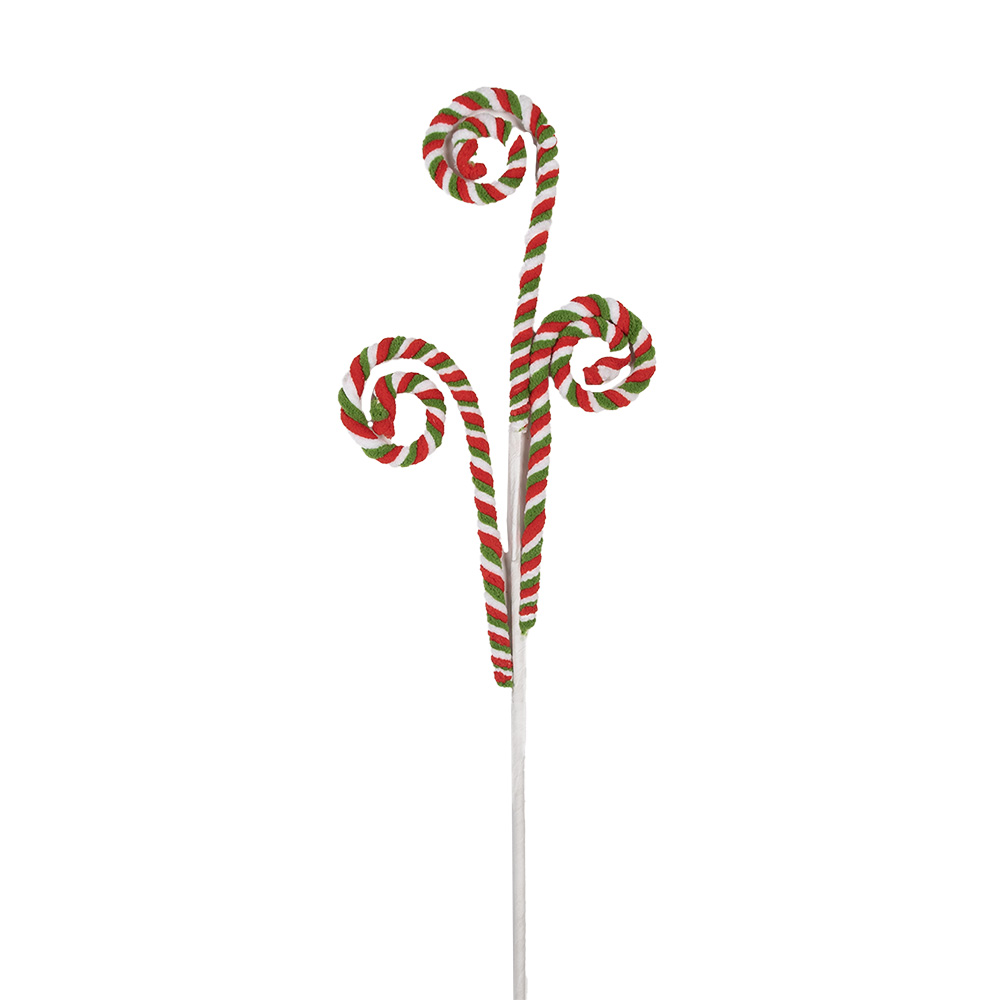 Christmas Decoration candy cane Red Green 16x1x68 cm