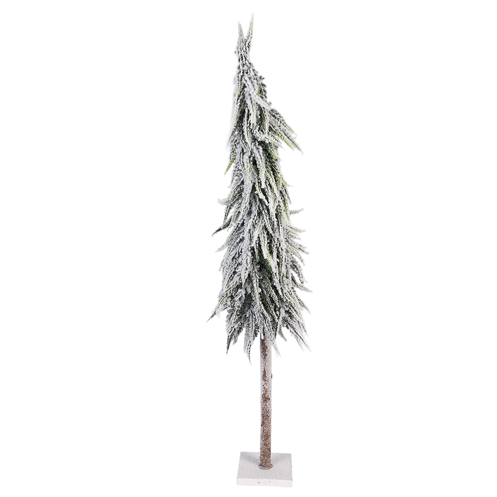 Künstlicher Weihnachtsbaum Grün Weiß Ø 15x80 cm