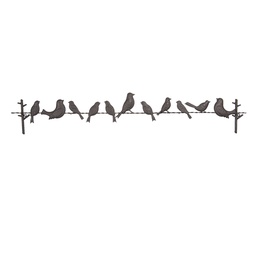 [5Y0547] Wanddecoratie vogels 104x2x15 cm