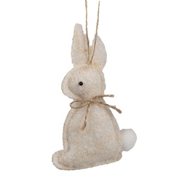 [65372] Decorative Hanger Rabbit Beige 6x1x10 cm