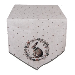 [NLE65] Runner da Tavola Beige Marrone 50x160 cm