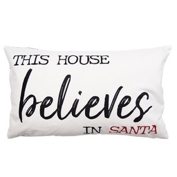 [BWX36-4] Cushion Cover White Black 30x50 cm