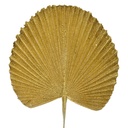 Deko Blatt Goldfarbig 25x1x36 cm
